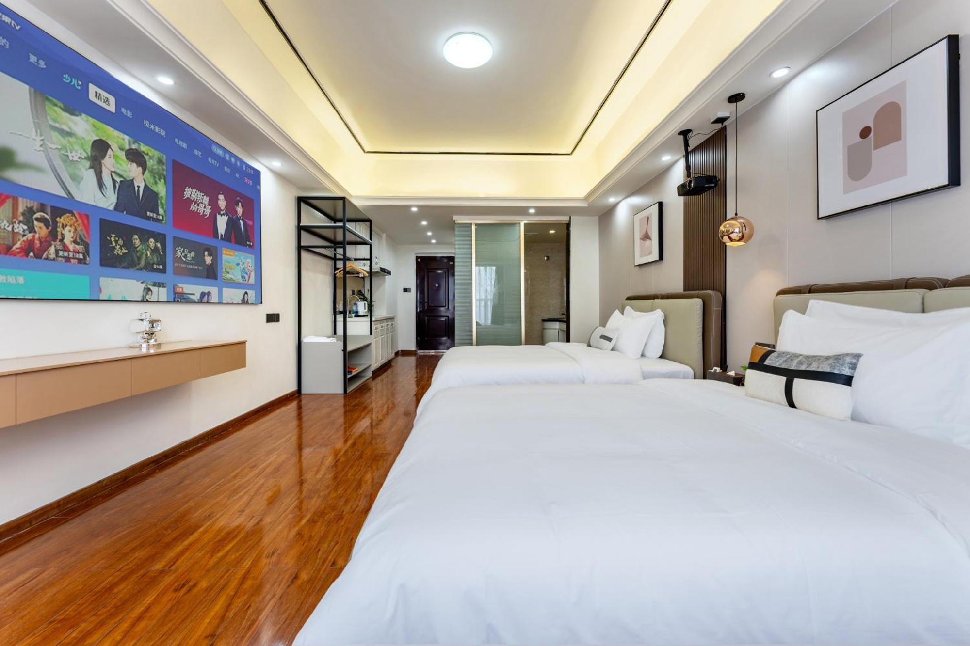 East Maple International Apartment - Guangzhou Luogang Wanda Plaza Suyuan Metro Station Exterior foto