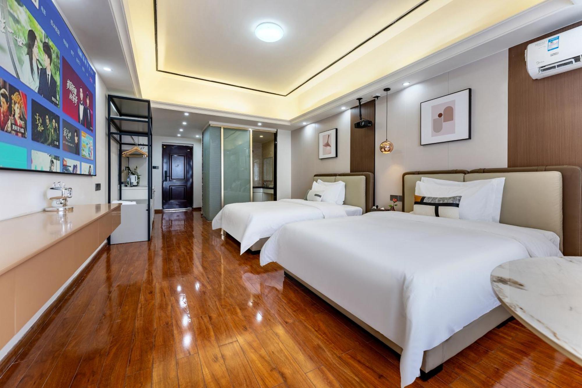 East Maple International Apartment - Guangzhou Luogang Wanda Plaza Suyuan Metro Station Exterior foto